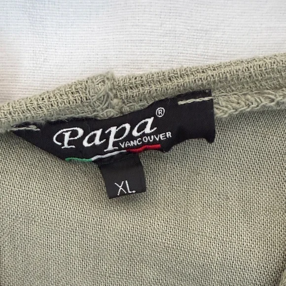 Olive Green Button-Front Tunic - Picture 2 of 3